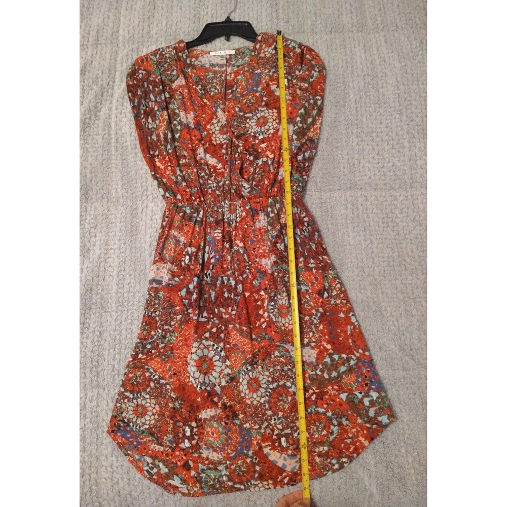 Cabi Vneck knee length ladies Dress Md boho  Feminine Cottage Core Beachy - Picture 6 of 10